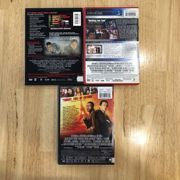 Rush Hour Trilogy DVD Set - Action Comedy Movies With Jackie Chan & Chris Tucker - Picture 2 of 2